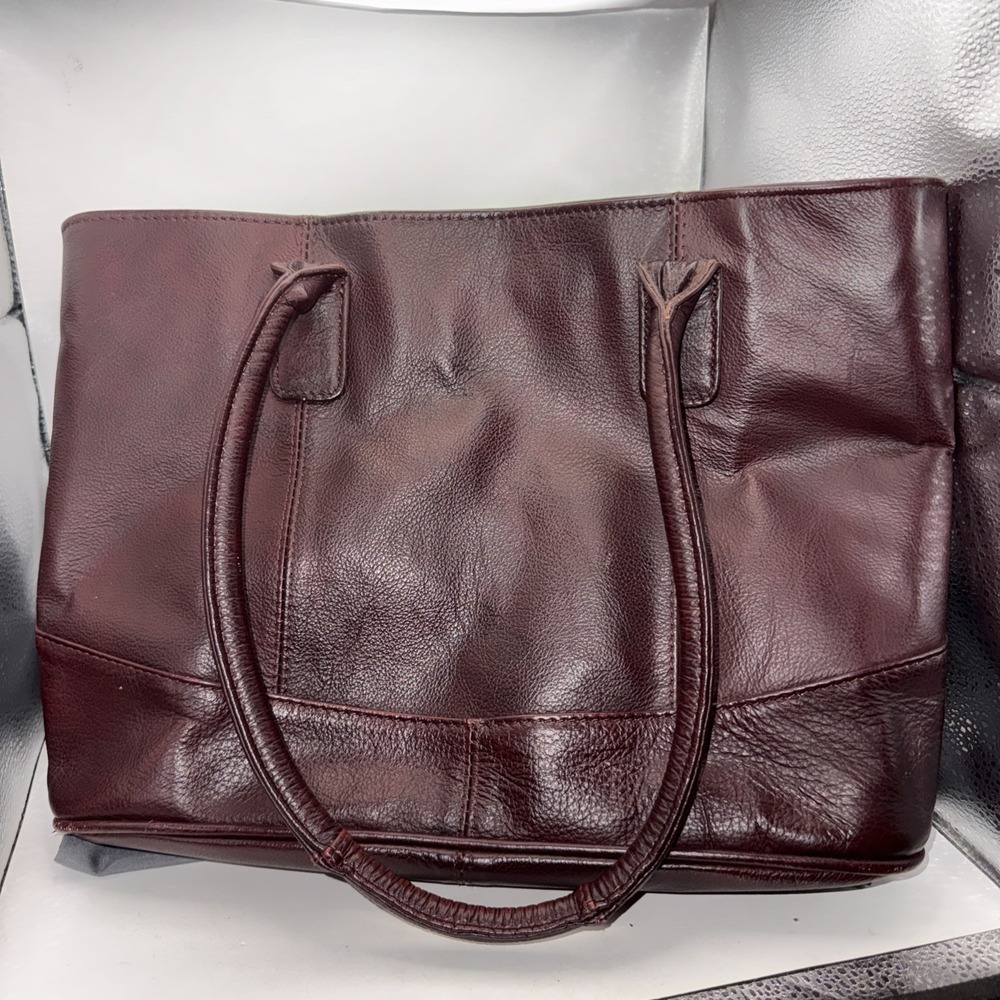 Ameri Leather Women Brown Handbag Casual Shoulder Tote Satchel Bag